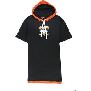 Mitchell & Ness Womens Anaheim Ducks Hoodie Dress, Black, NWT